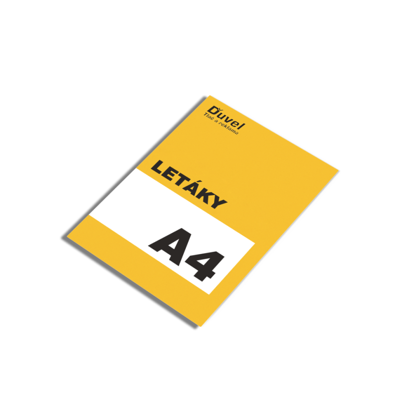 Letáky A4 (210 × 297 mm)