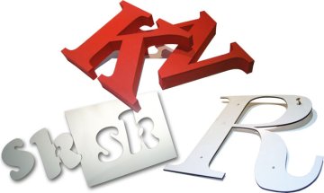 3D Písmo a šablóny