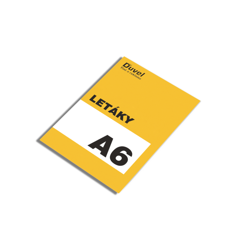 Letáky A6 (105 × 148 mm)